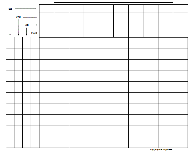 Printable Squares Grid
